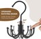 Tank Top Hanger, Rotatable Bra Organzier for Closet, Max 24 Storage Capacity Sport Bras Holder, Metal Space Saving Closet Organizers and Storage, Black
